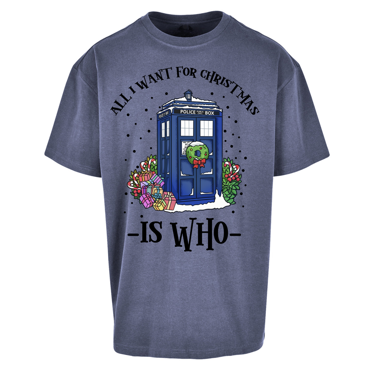 Dr Who Christmas Oversized T Shirts