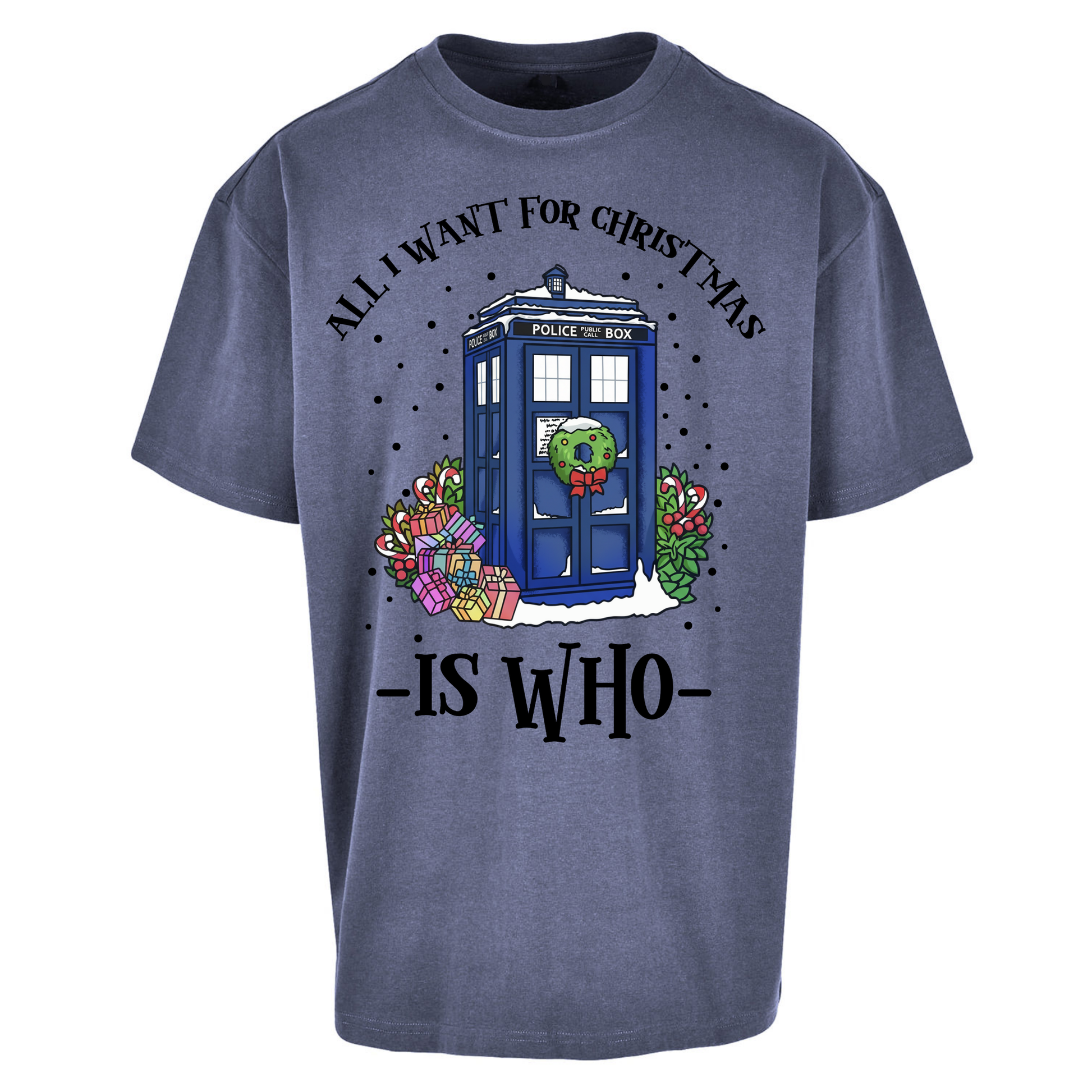 Dr Who Christmas Oversized T Shirts