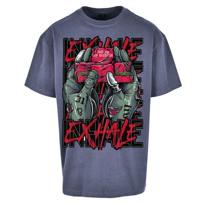 Inhale Exhale Oversized T Shirts