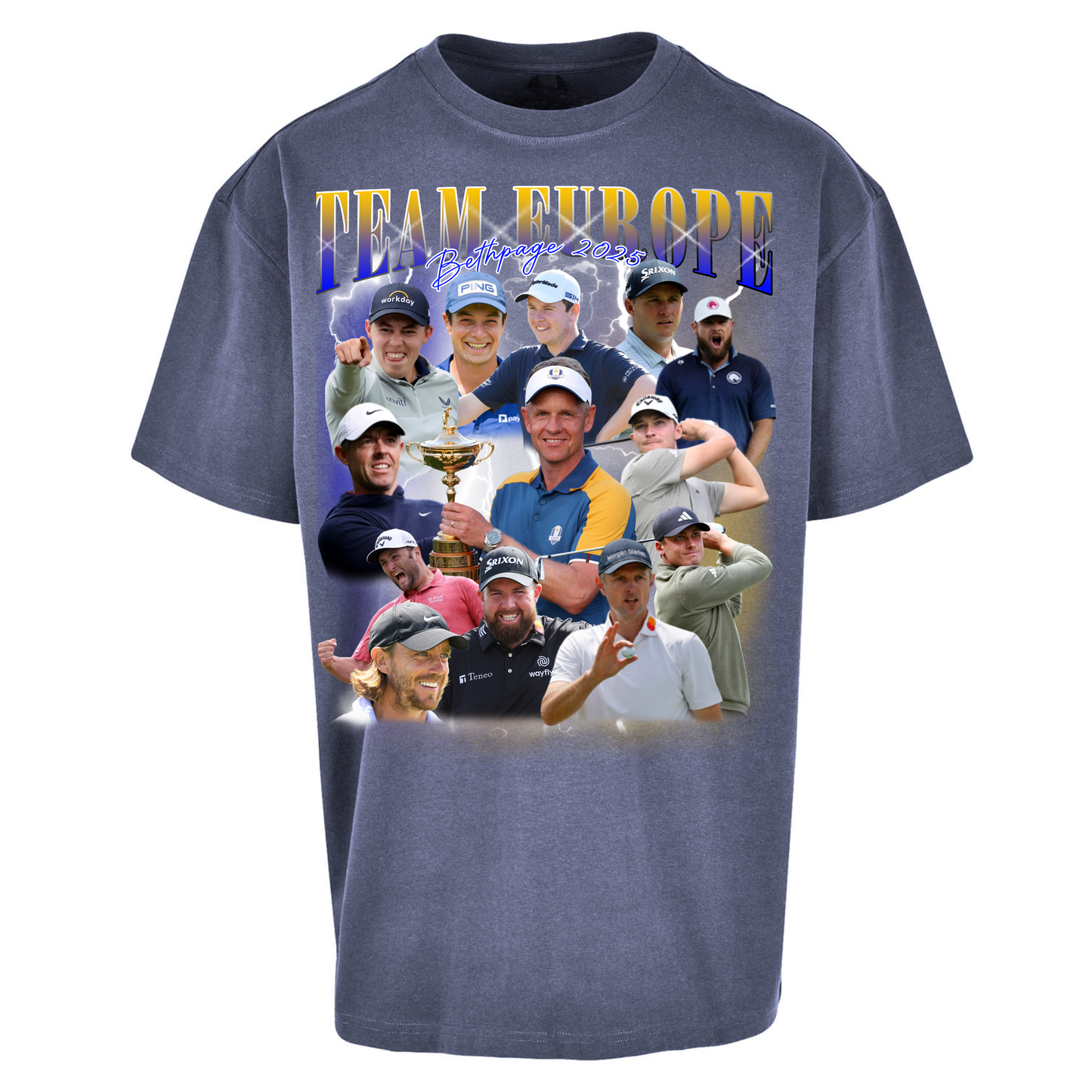 Ryder Cup 2025 Team Europe Oversized T Shirts