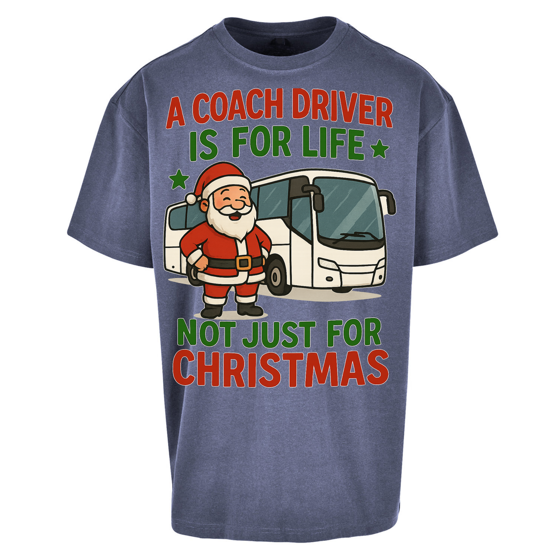 Coach Driver Christmas Oversized T Shirts