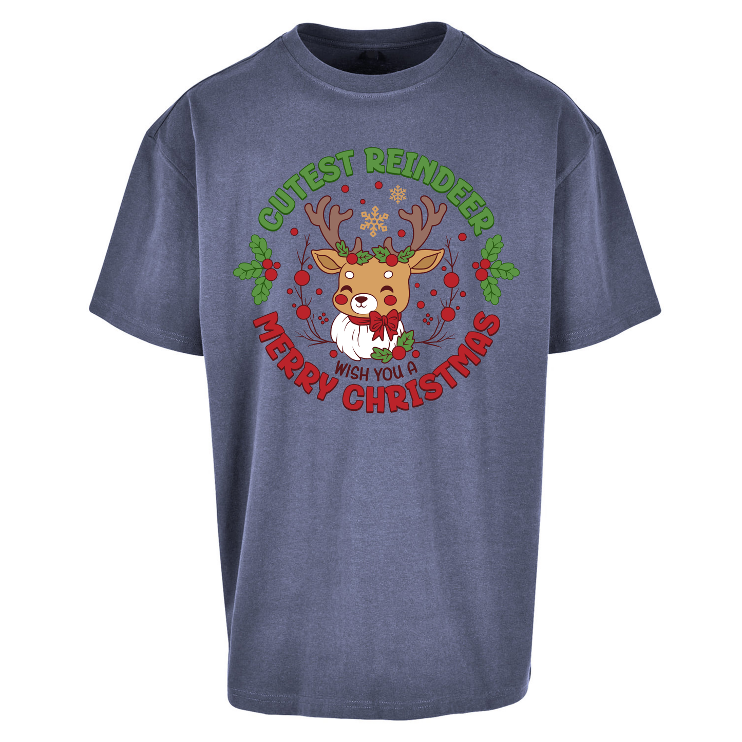 Cutest Reindeer Oversized T Shirts