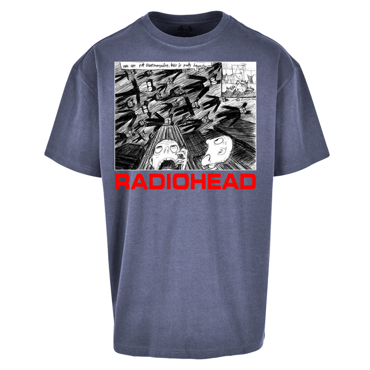Radiohead We Are Not Screaming Oversized T Shirts