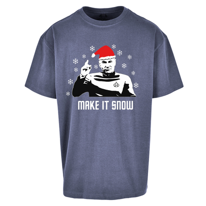 Make It Snow Oversized T Shirts