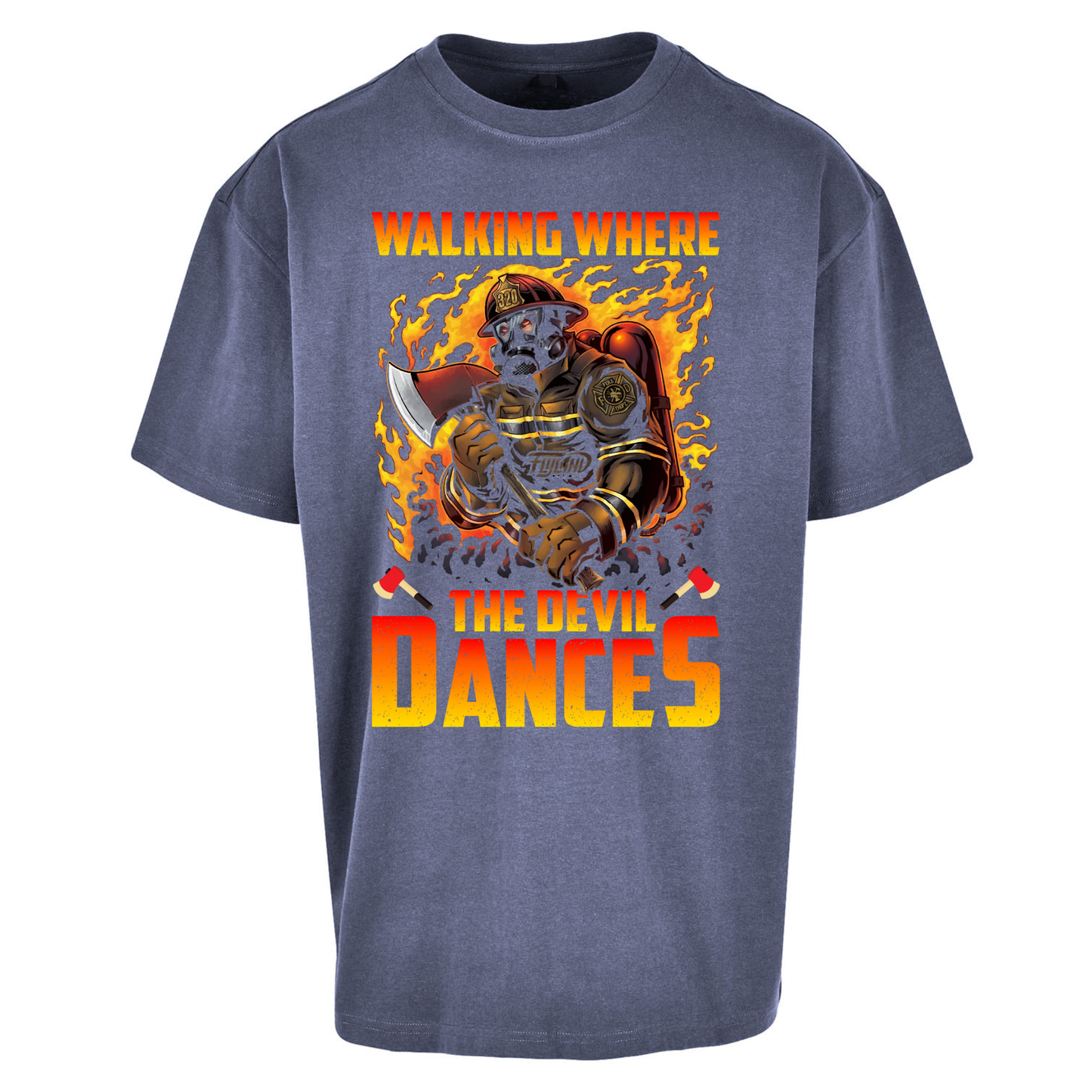 Walking Where The Devil Dances Oversized T Shirts