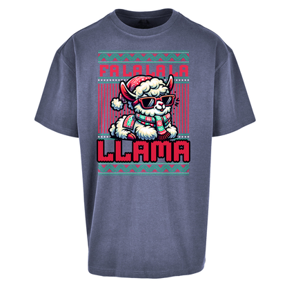 FA LA LA LA LLAMA Oversized T Shirts