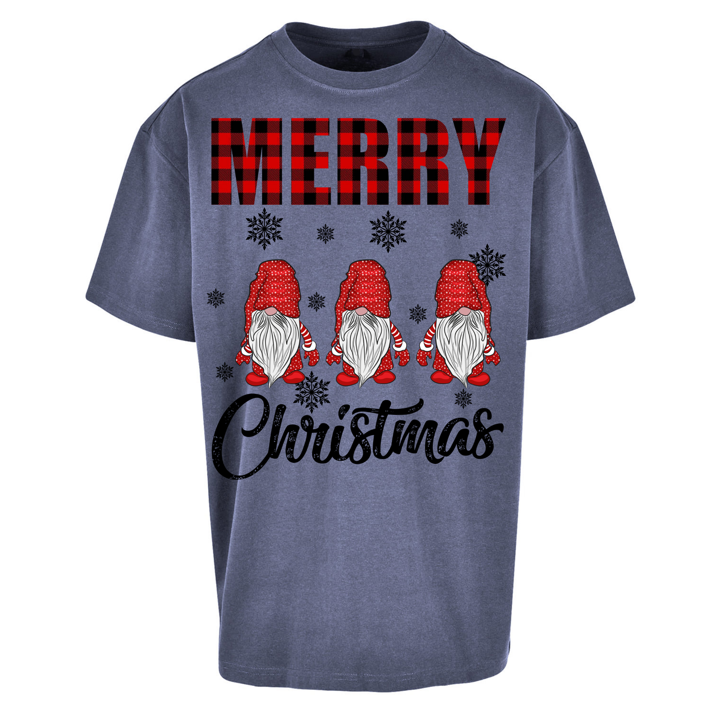 Merry Knomes Christmas Oversized T Shirt