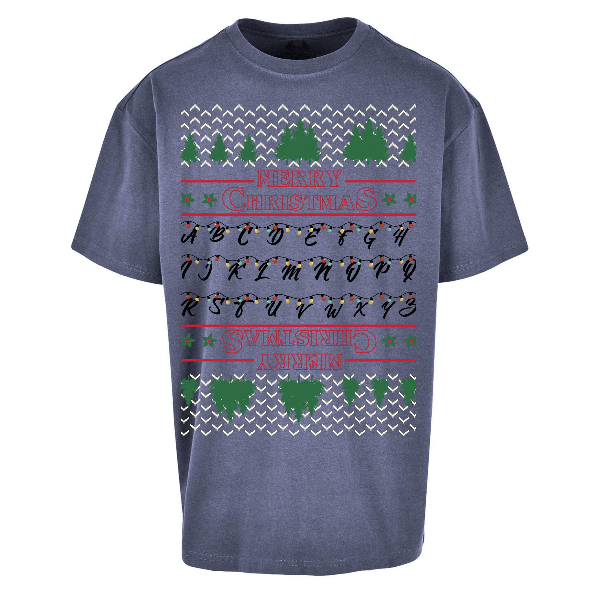 stranger things christmas jumper Oversized T Shirts