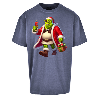 Shrek Santa Candle Oversized T Shirts