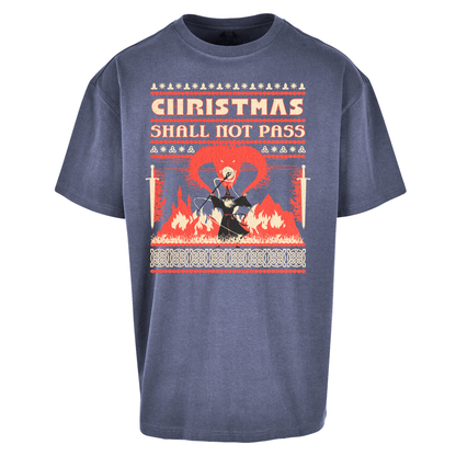 Christmas Shall Not Pass Oversized T Shirts