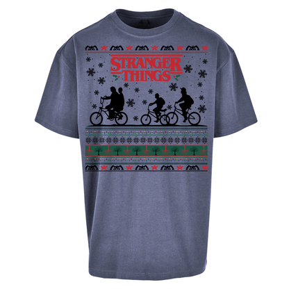 Stranger Things Christmas Oversized T Shirts