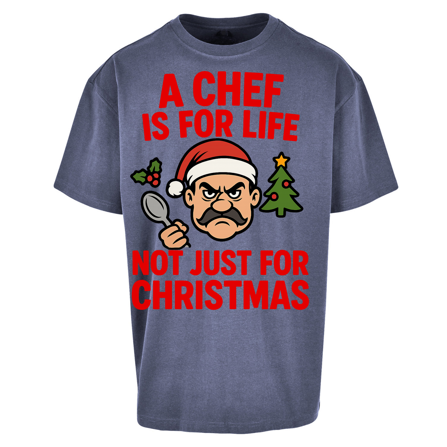 Chef Christmas Oversized T Shirts