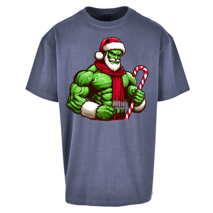 The Hulk Candy Cane Santa Oversized T Shirts