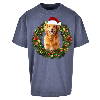 Dog Christmas Oversized T Shirts