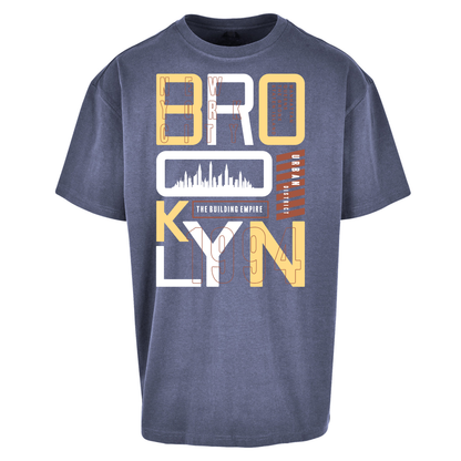 Brooklyn New York Urban District Oversized T Shirts