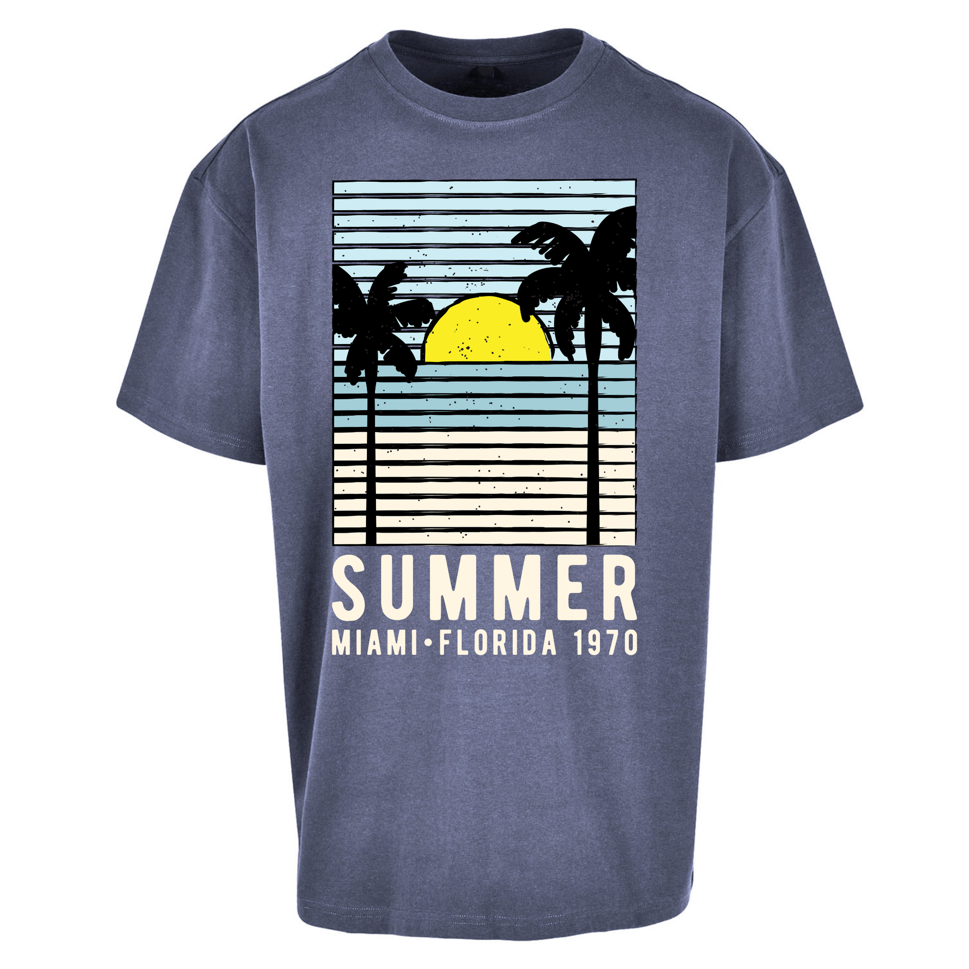 Summer Miami Florida 1970 Oversized T Shirts