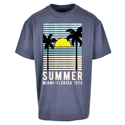 Summer Miami Florida 1970 Oversized T Shirts
