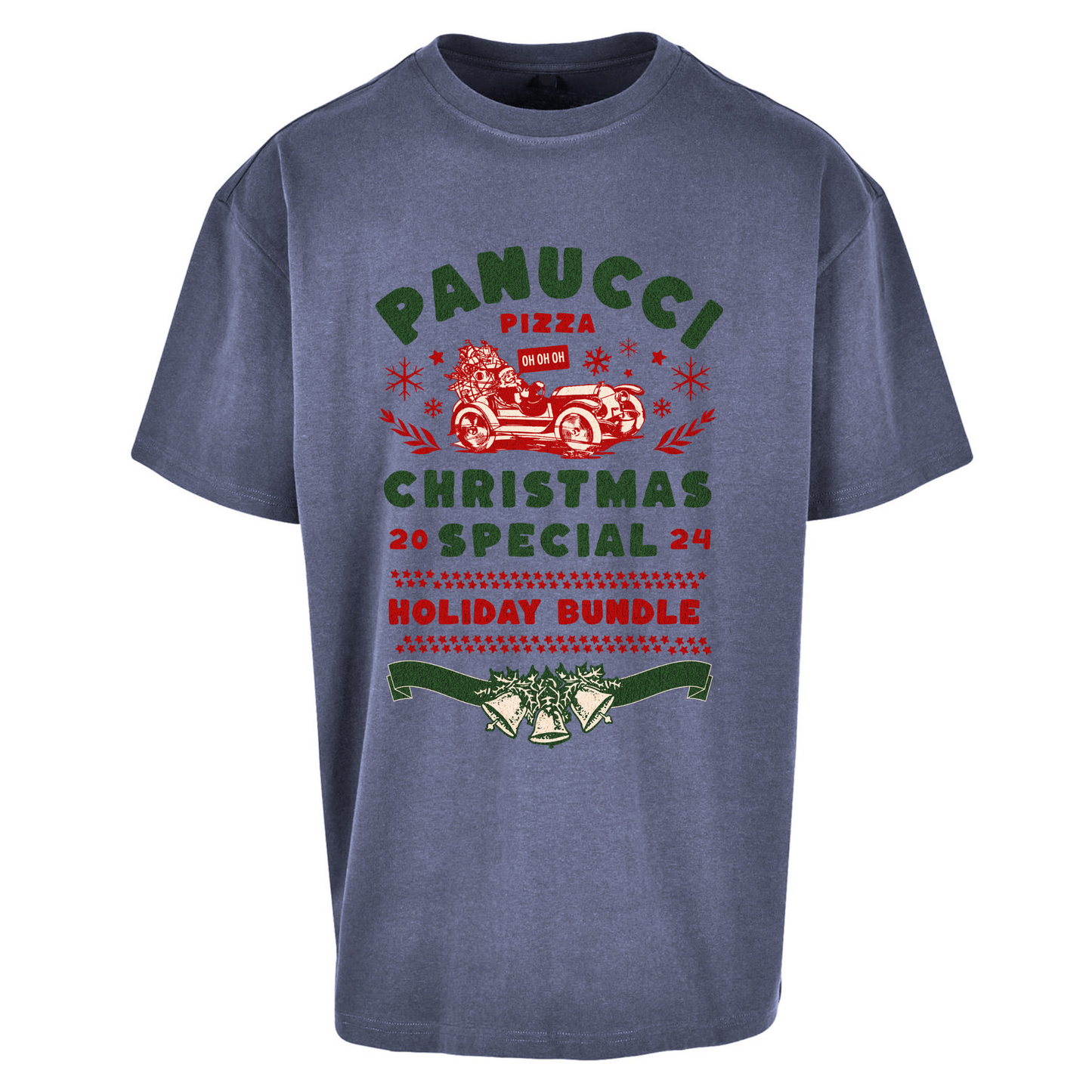 Panucci Pizza Christmas Special Christmas Oversized T Shirts