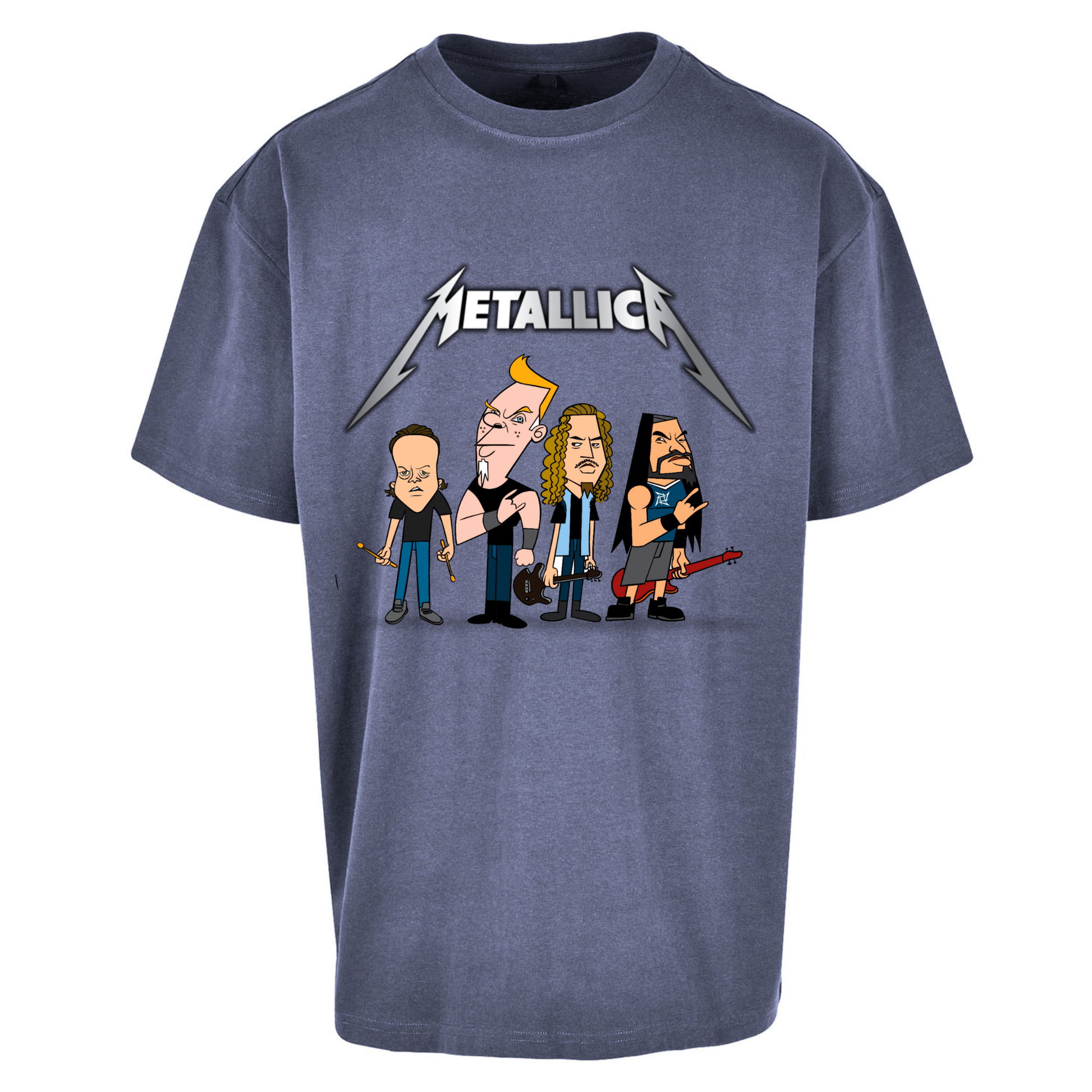 Metallica Cartoon Oversized T Shirts
