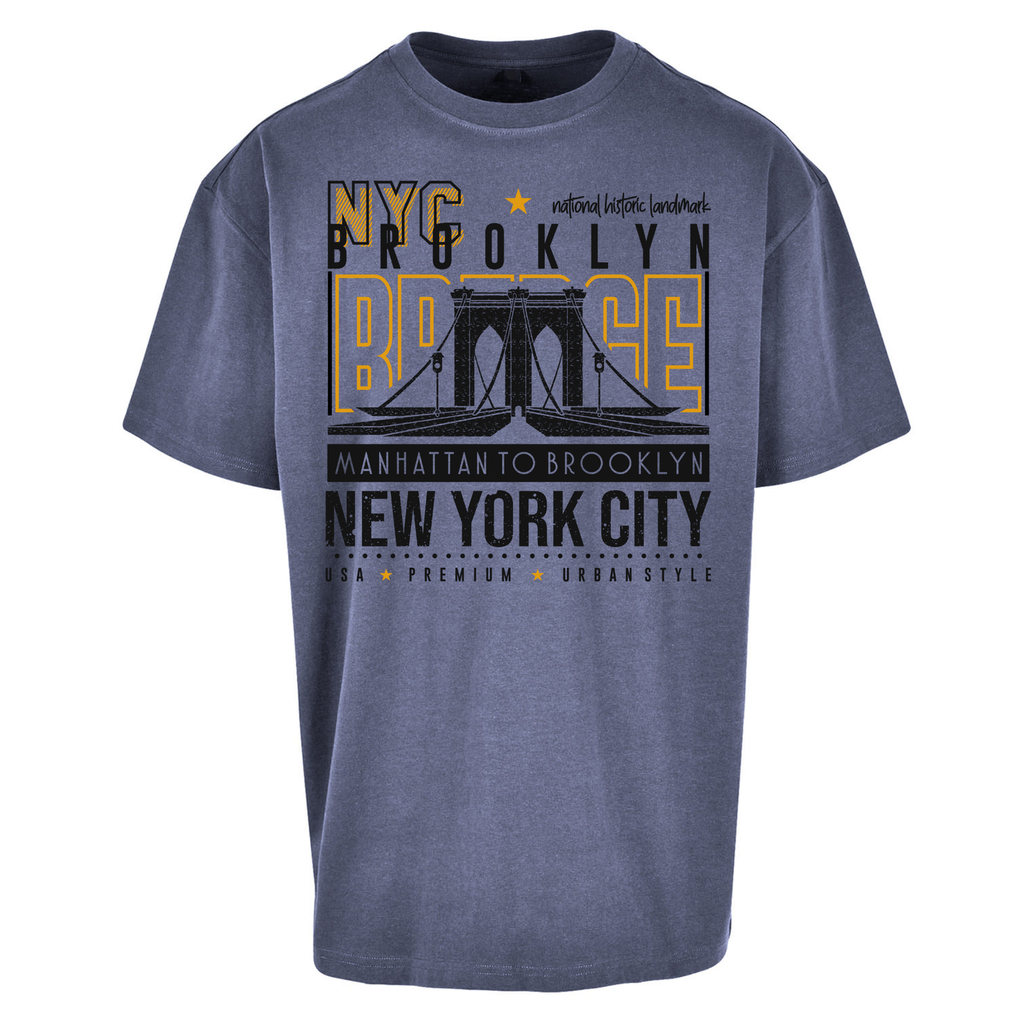 NYC Brooklyn Bridge Oversized T Shirts