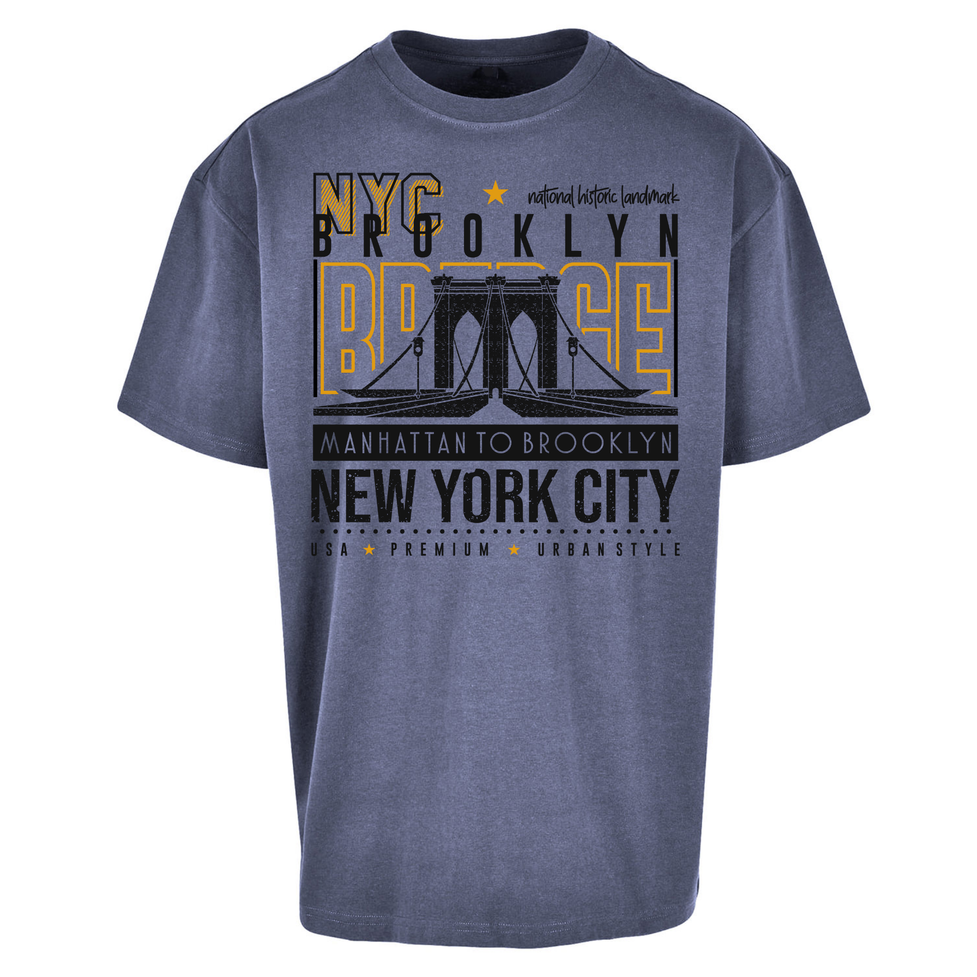 NYC Brooklyn Bridge Oversized T Shirts