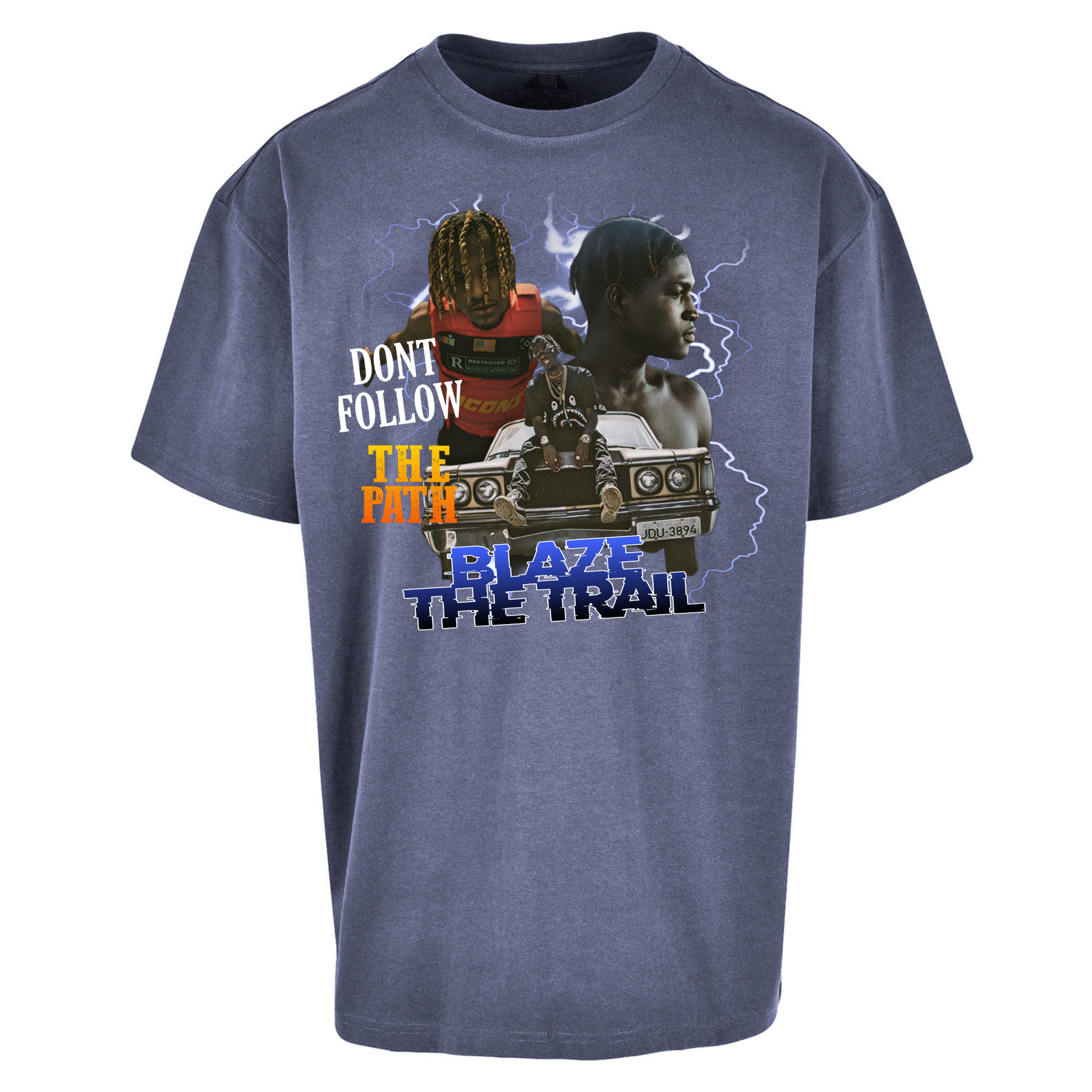 Hip Hop Blaze The Trail Oversized T Shirts