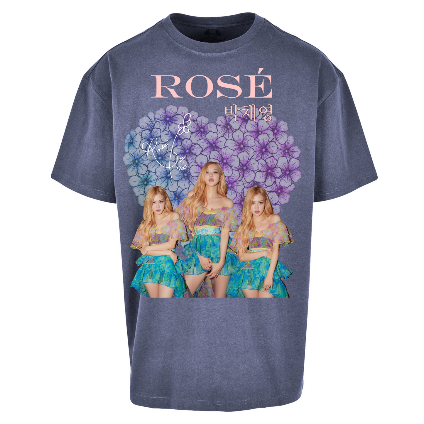 Rose K Pop Oversized T Shirts