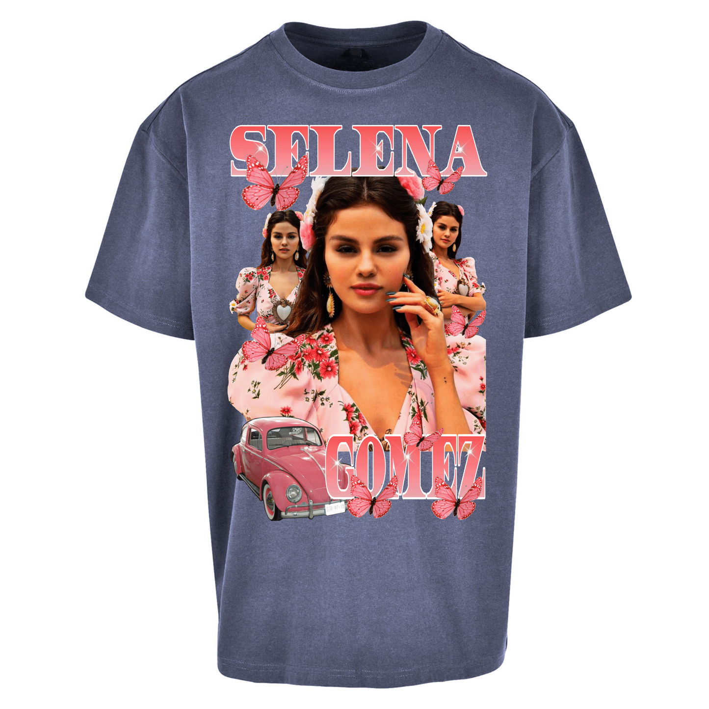 Selena Gomez Pink Oversized T Shirts