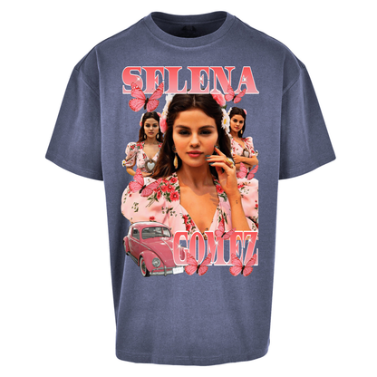 Selena Gomez Pink Oversized T Shirts