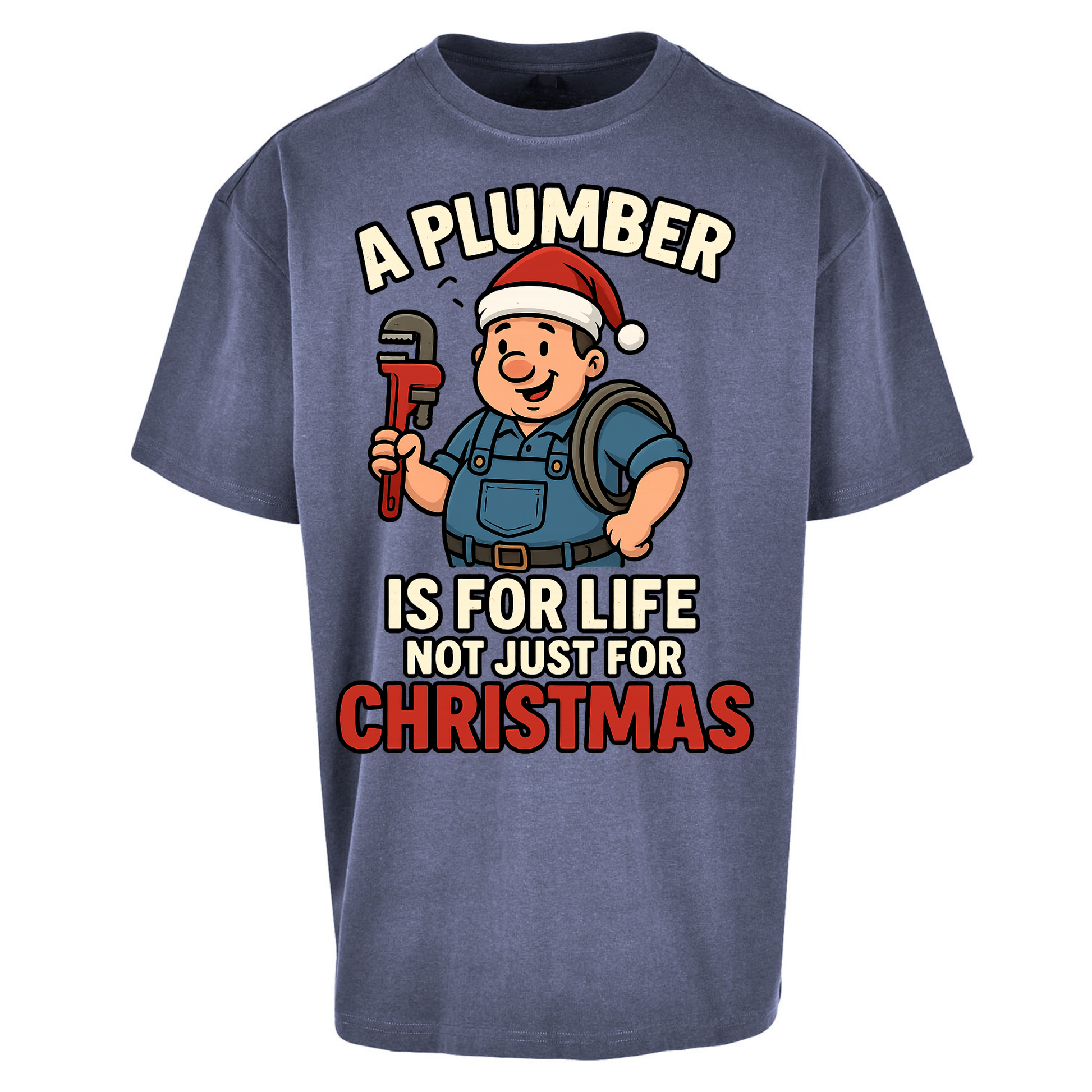 Plumber Christmas Oversized T Shirts
