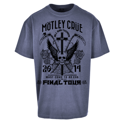 Motley Crue All Bad Things Oversized T Shirts
