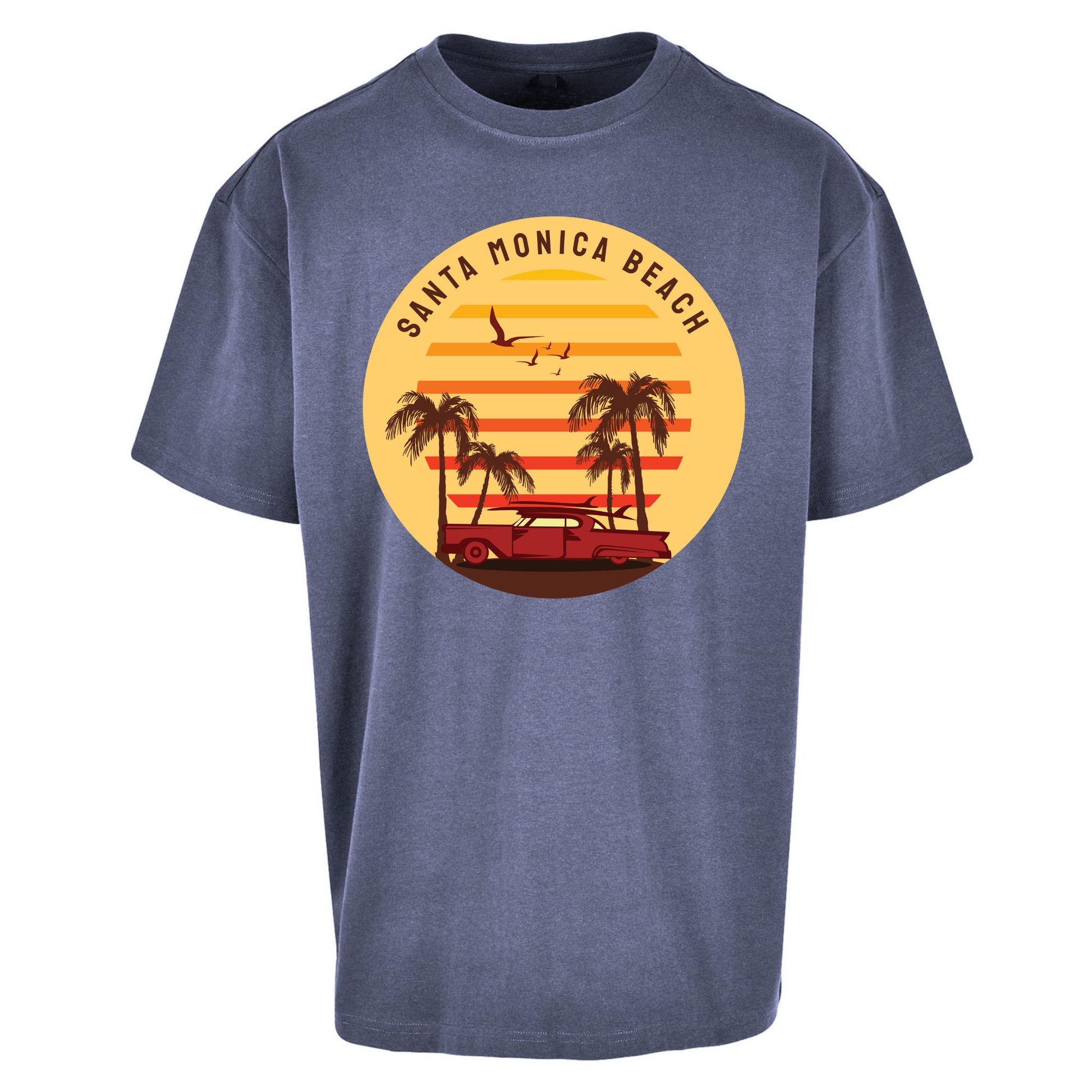 Santa Monica Beach Oversized T Shirts