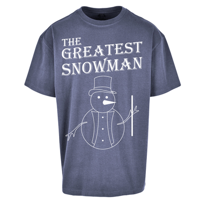 The Greatest Snowman Christmas Oversized T Shirts