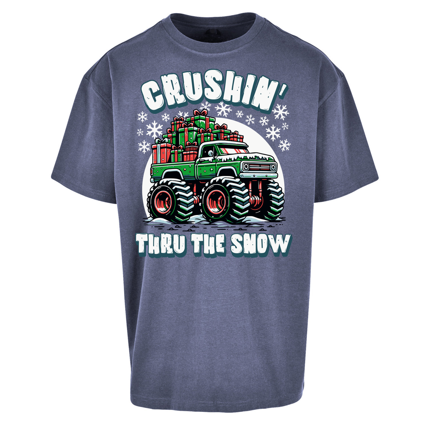 Crushin Thru The Snow Oversized T Shirts