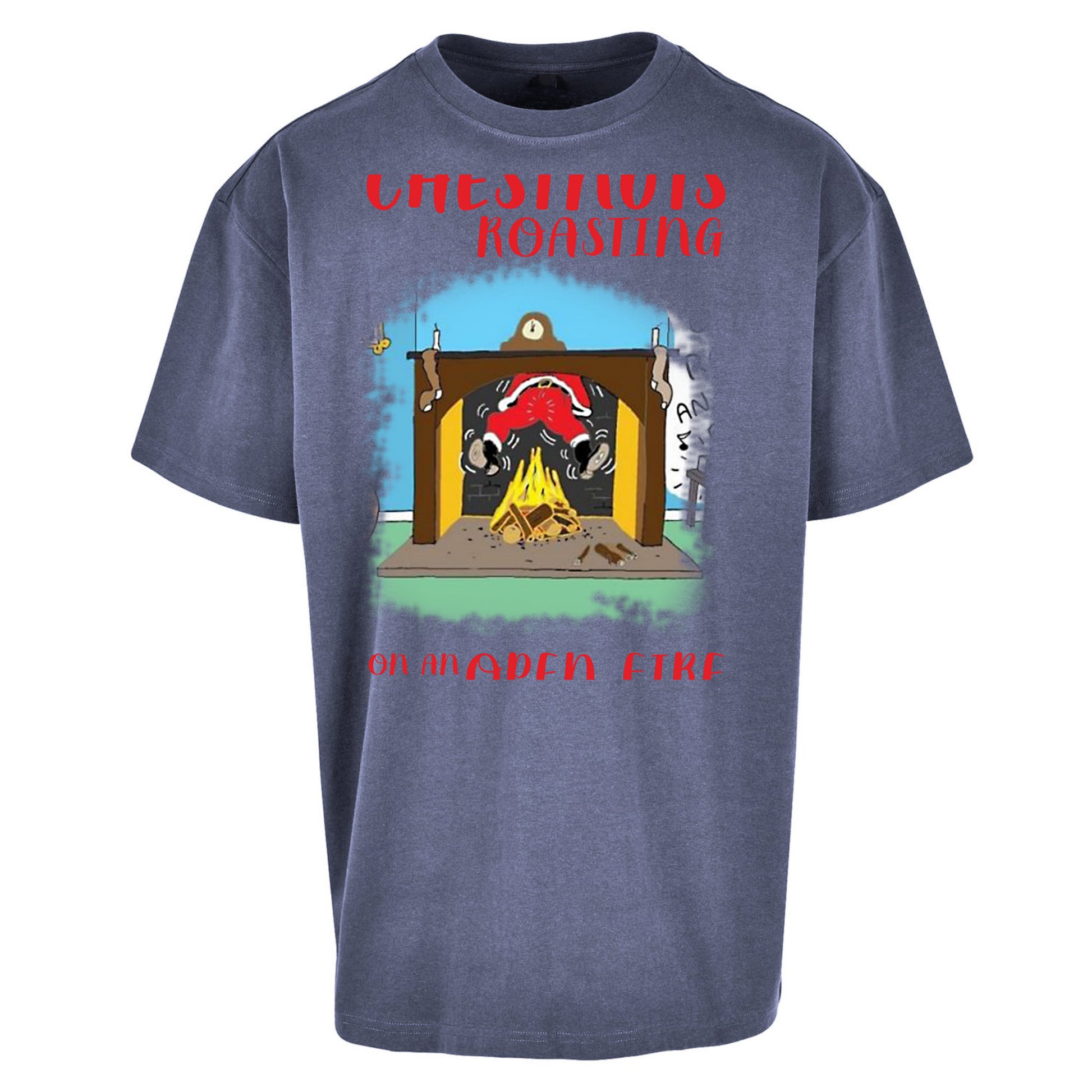 Chestnuts Roasting On An Open Fire Christmas Oversized T Shirts
