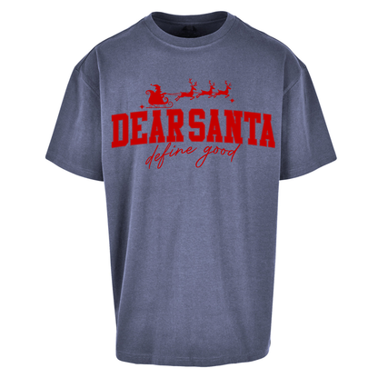 Dear Santa Christmas Oversized T Shirts