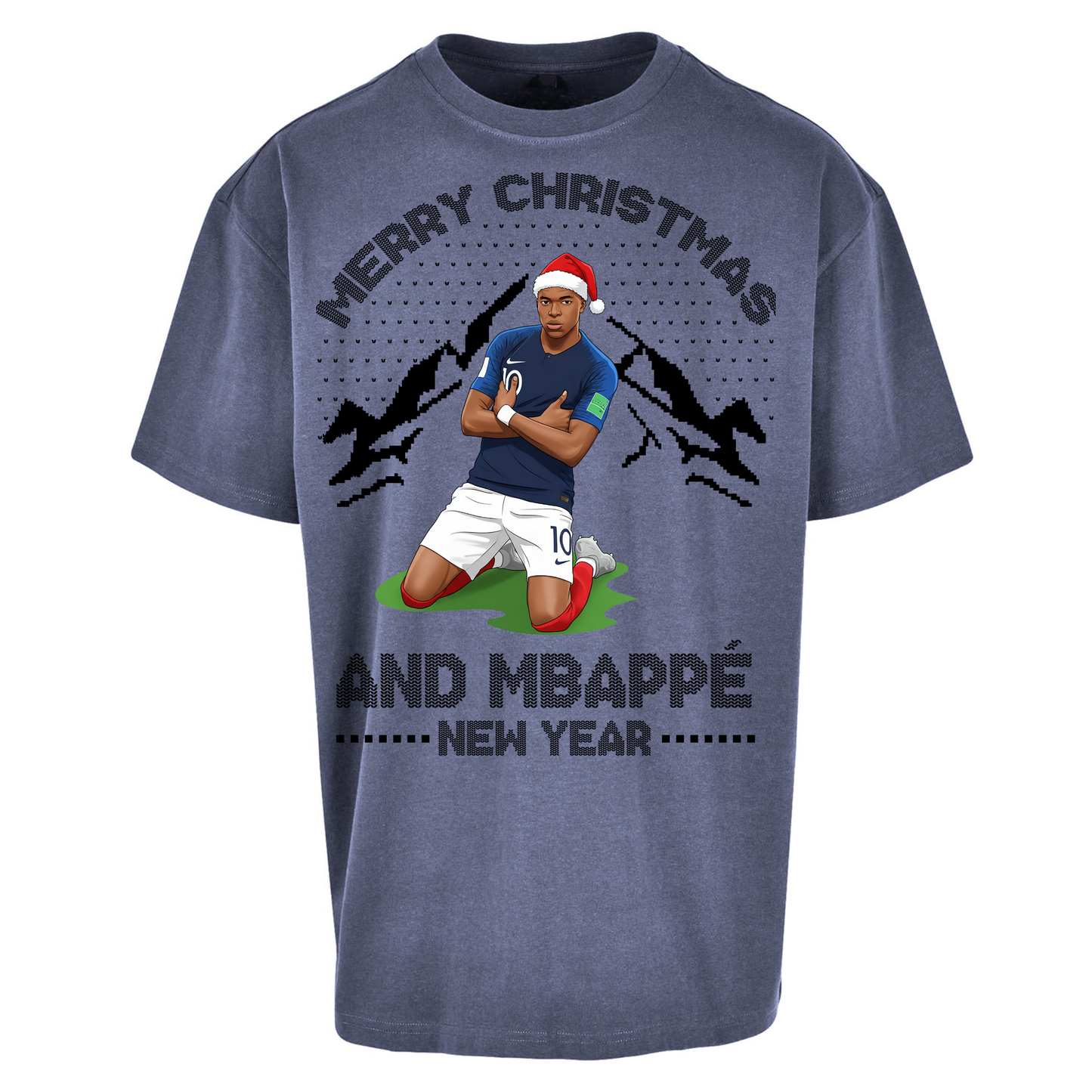 Mbappe Christmas Oversized T Shirt