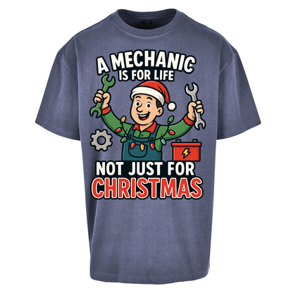 Mechanic Christmas Oversized T Shirts