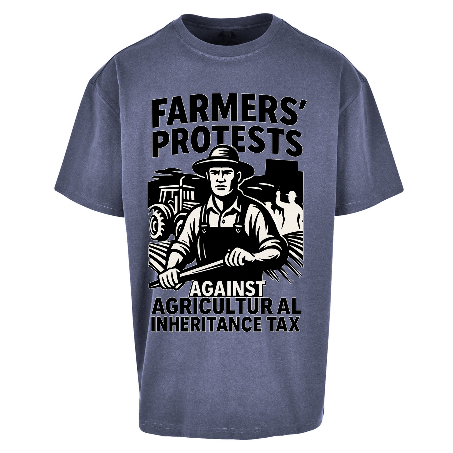 Farmers’ Protests Against Agricultural Inheritance Tax Oversized T Shirts