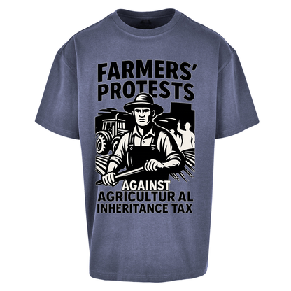 Farmers’ Protests Against Agricultural Inheritance Tax Oversized T Shirts