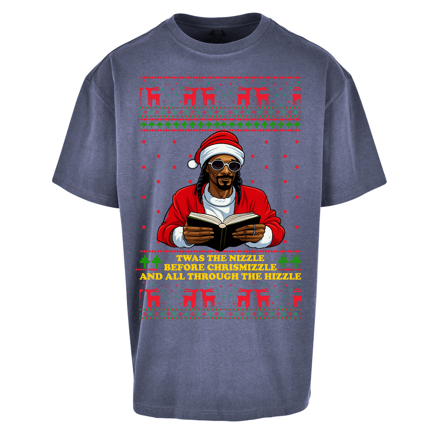 Snoop Dogg Nizzle Christmas Oversized T Shirt