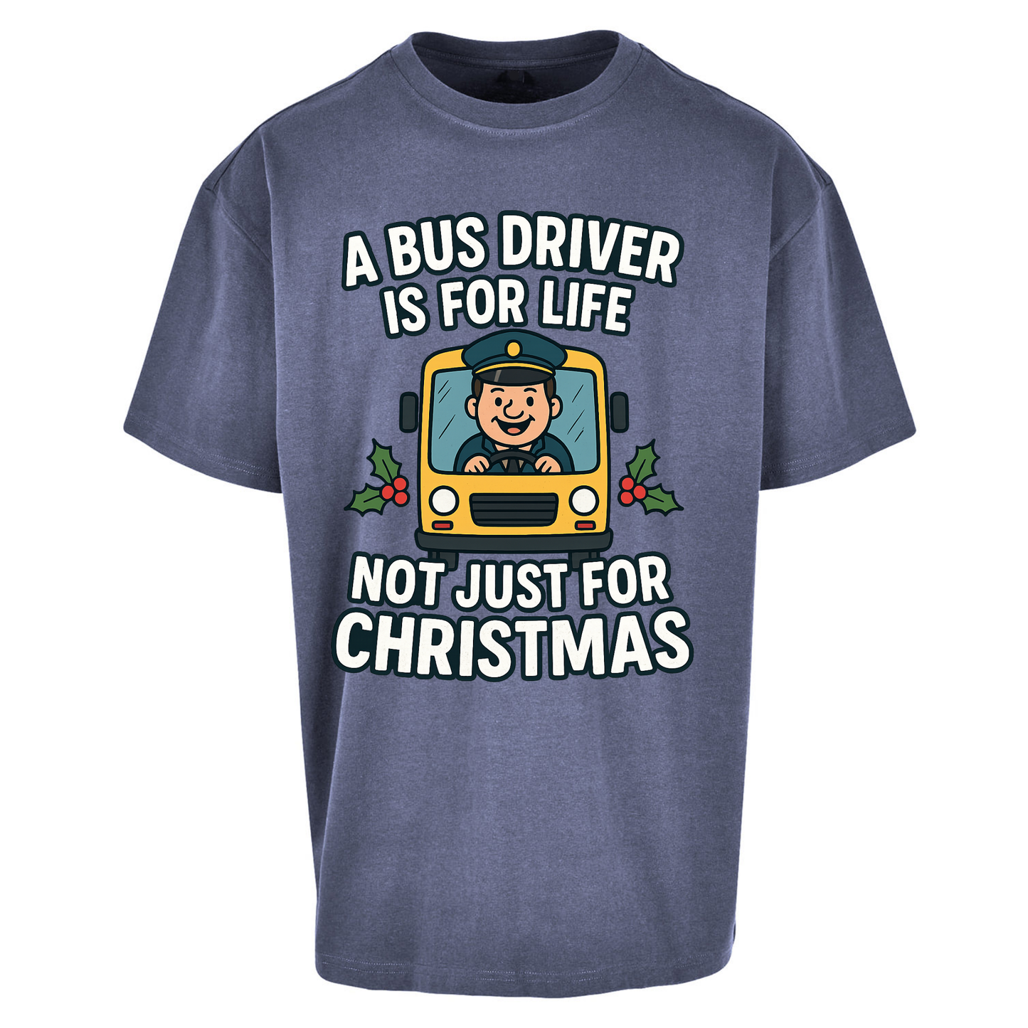 Bus Driver Christmas Oversized T Shirts
