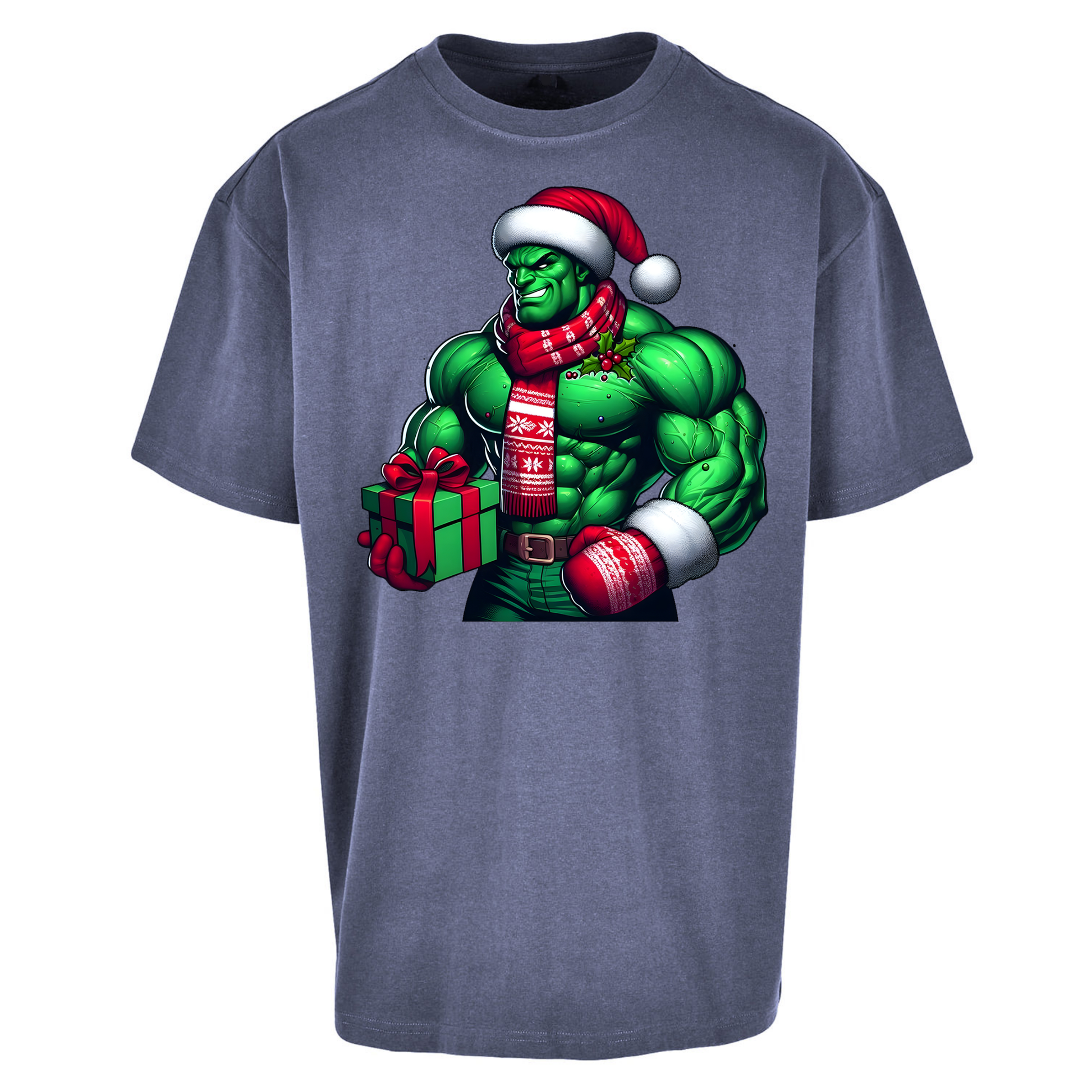 The Hulk Santa Oversized T Shirts