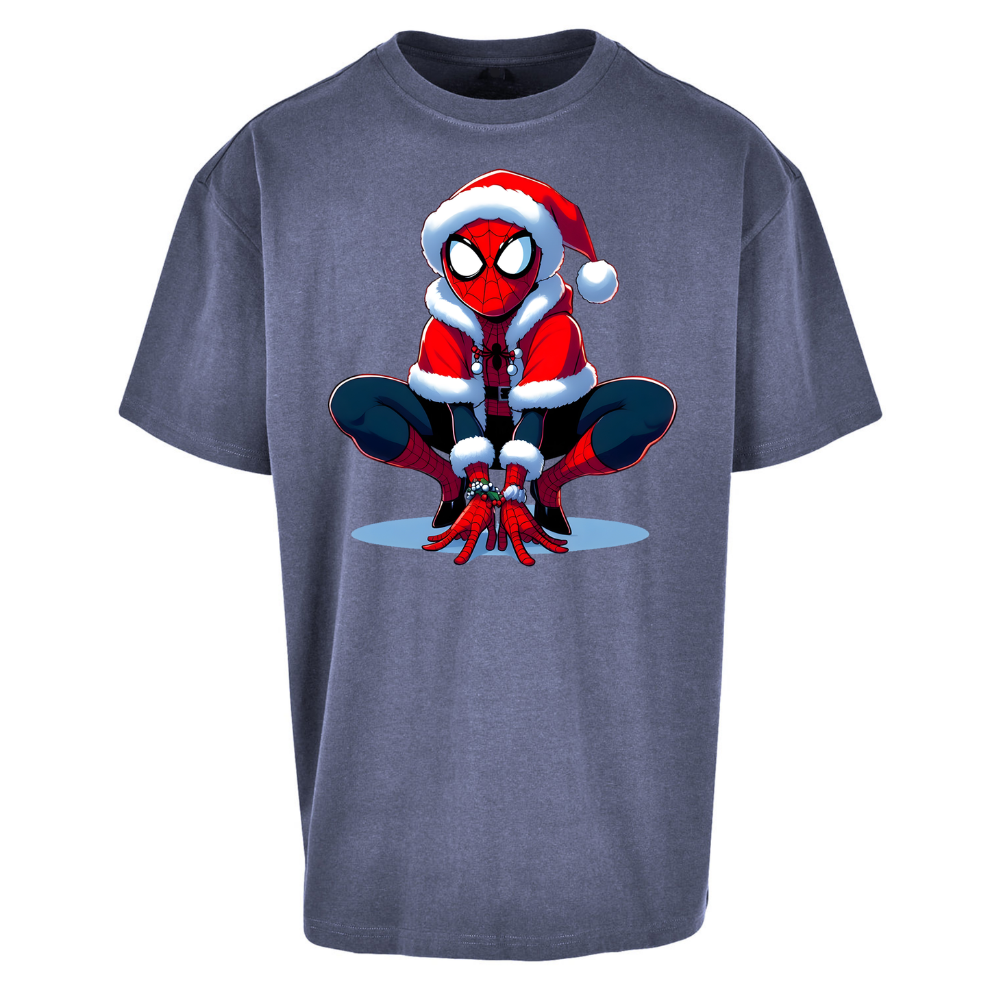 Spiderman Santa Oversized T Shirts