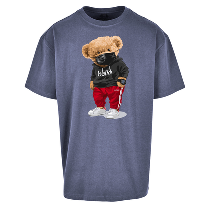Teddy Bear Hello Streetwear Oversized T Shirts
