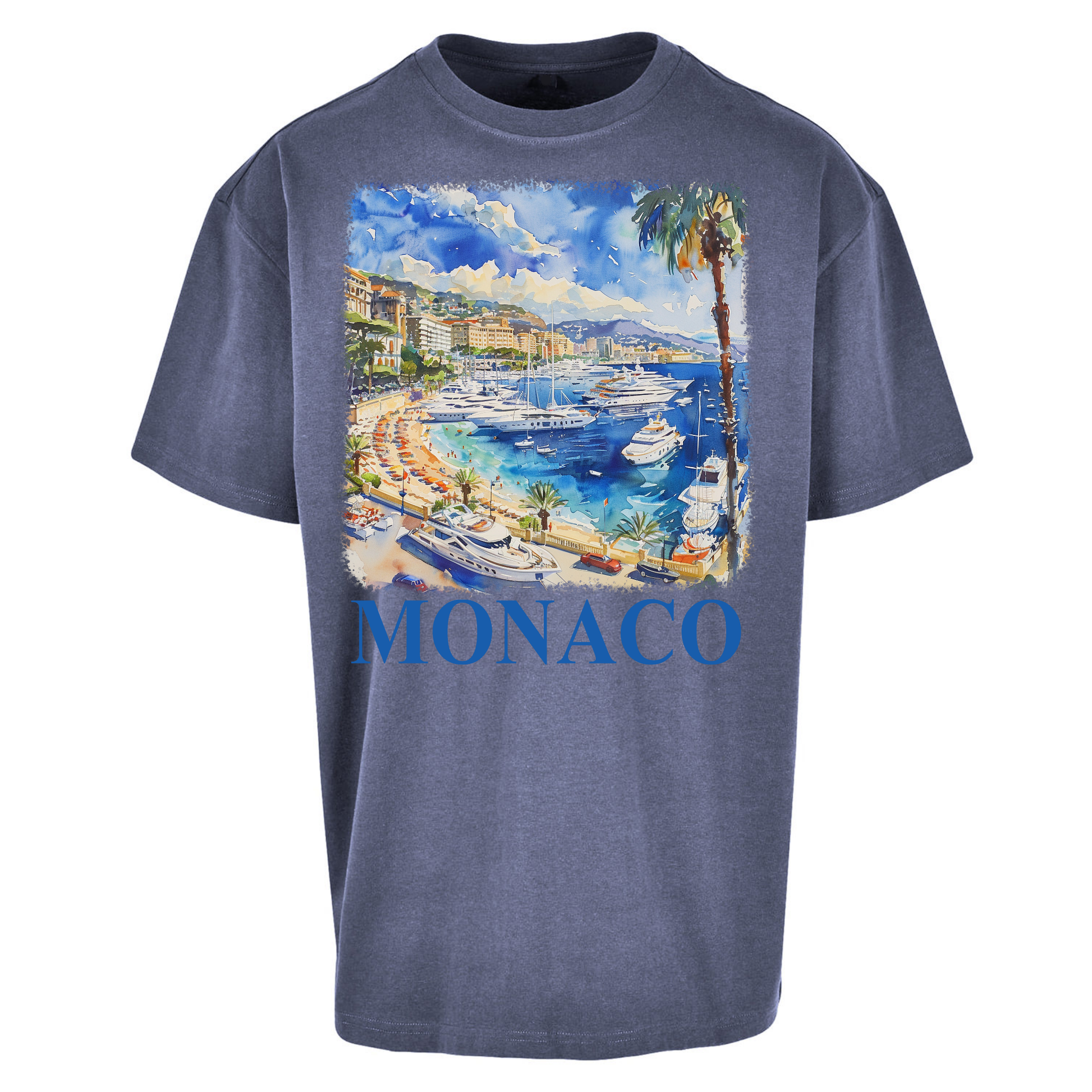 Monaco Painting Oversized T Shirts