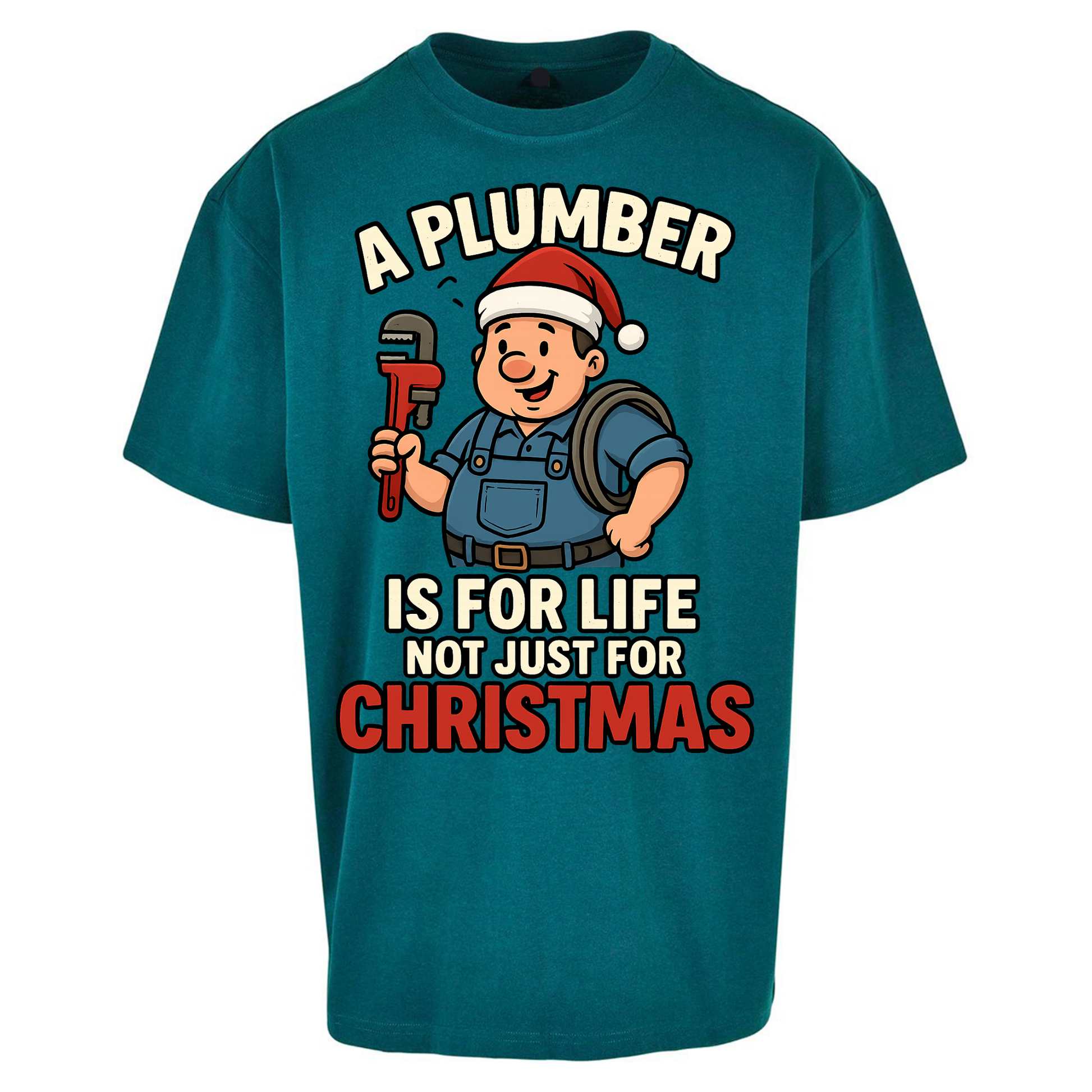 Plumber Christmas Oversized T Shirts