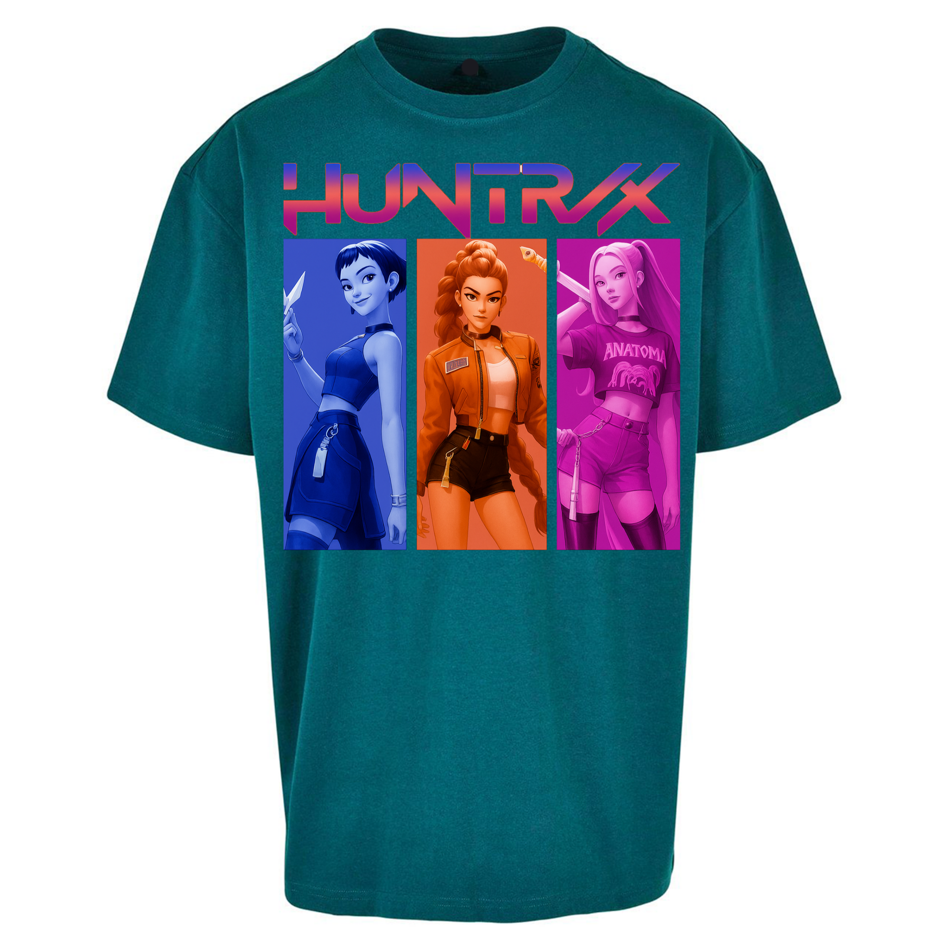 Kpop Demon Hunters Huntrix Oversized T Shirts