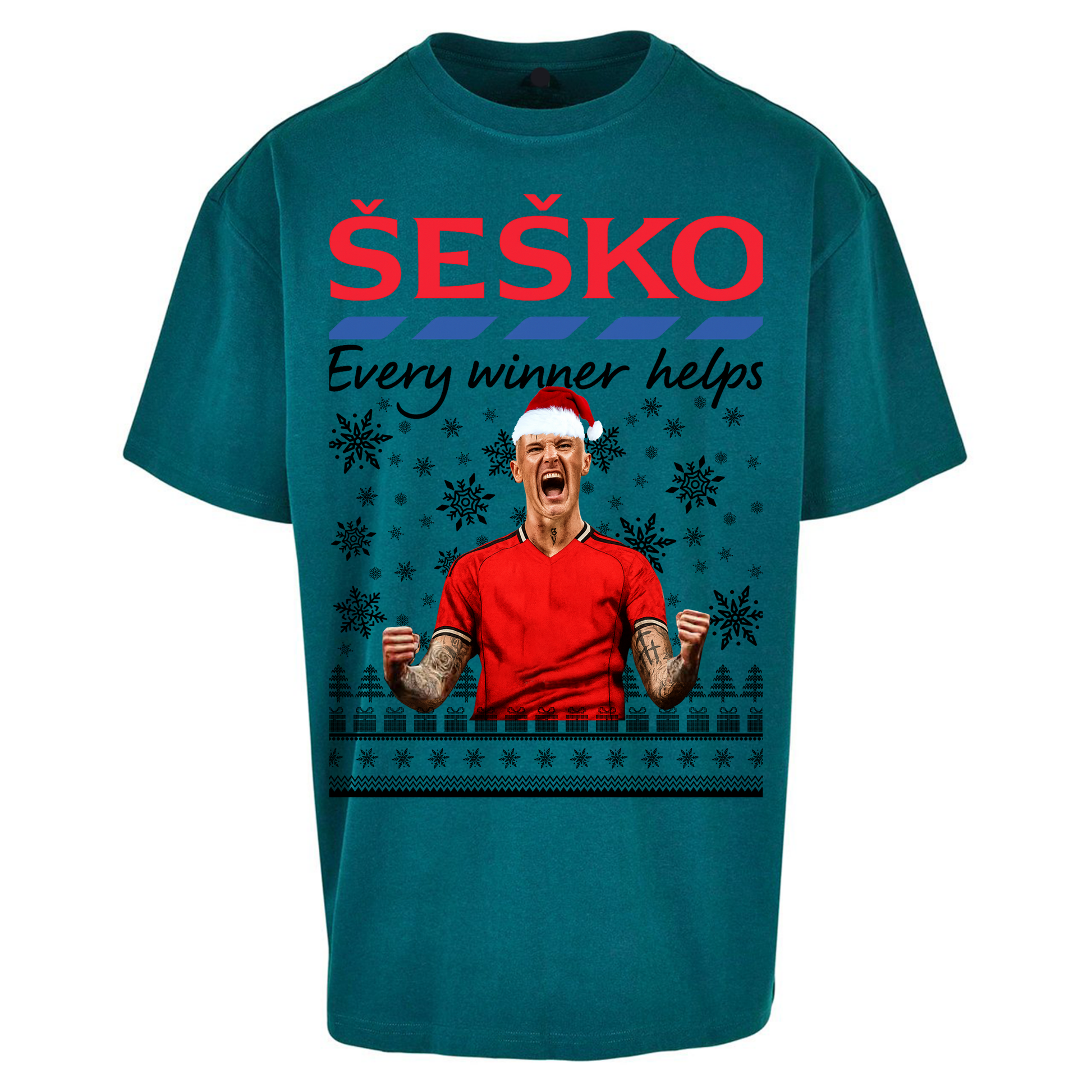 Benjamin Sesko Christmas Oversized T Shirt