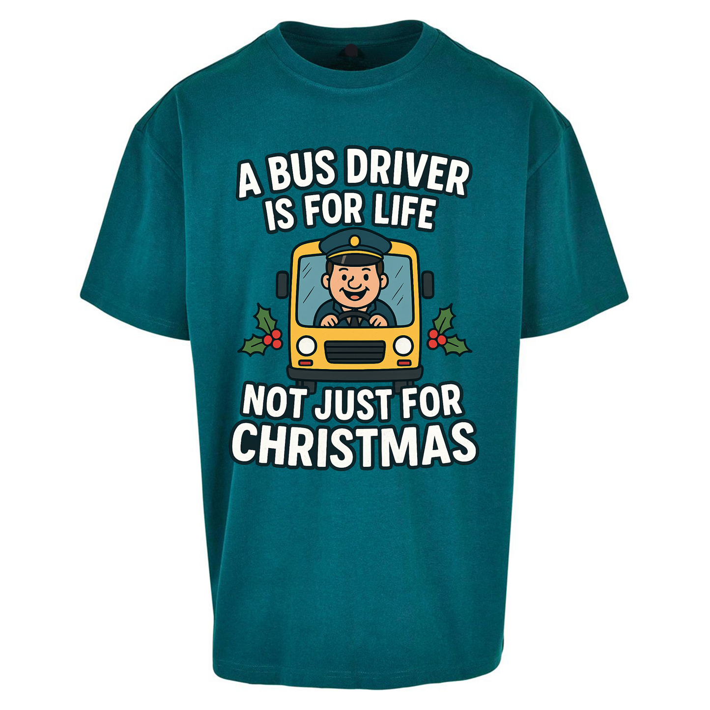 Bus Driver Christmas Oversized T Shirts